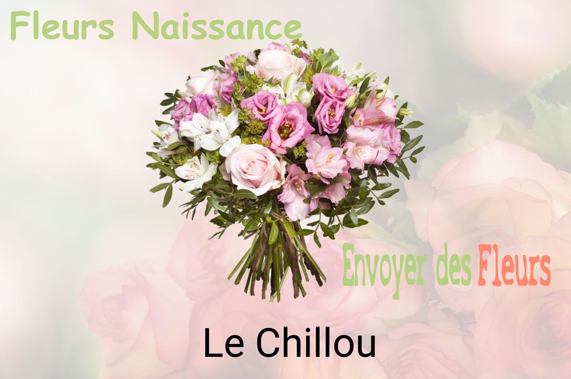 Bouquet de fleurs de naissance livré à Le Chillou